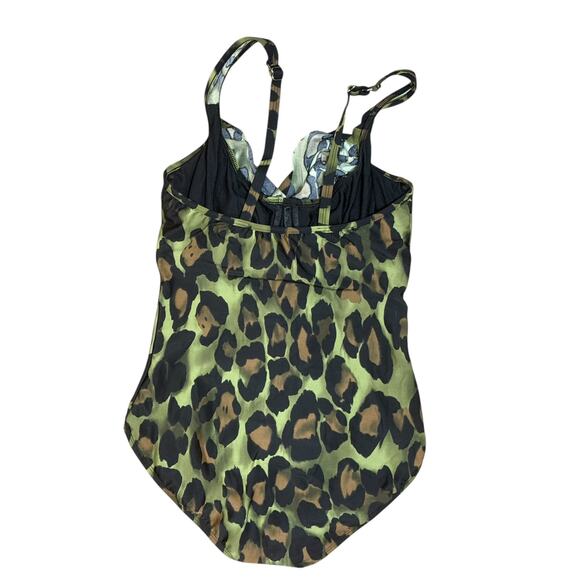 Magicsuit One Piece Swimsuit Women Bathing Suit‎ Green Animal Print Slimming - Picture 8 of 11